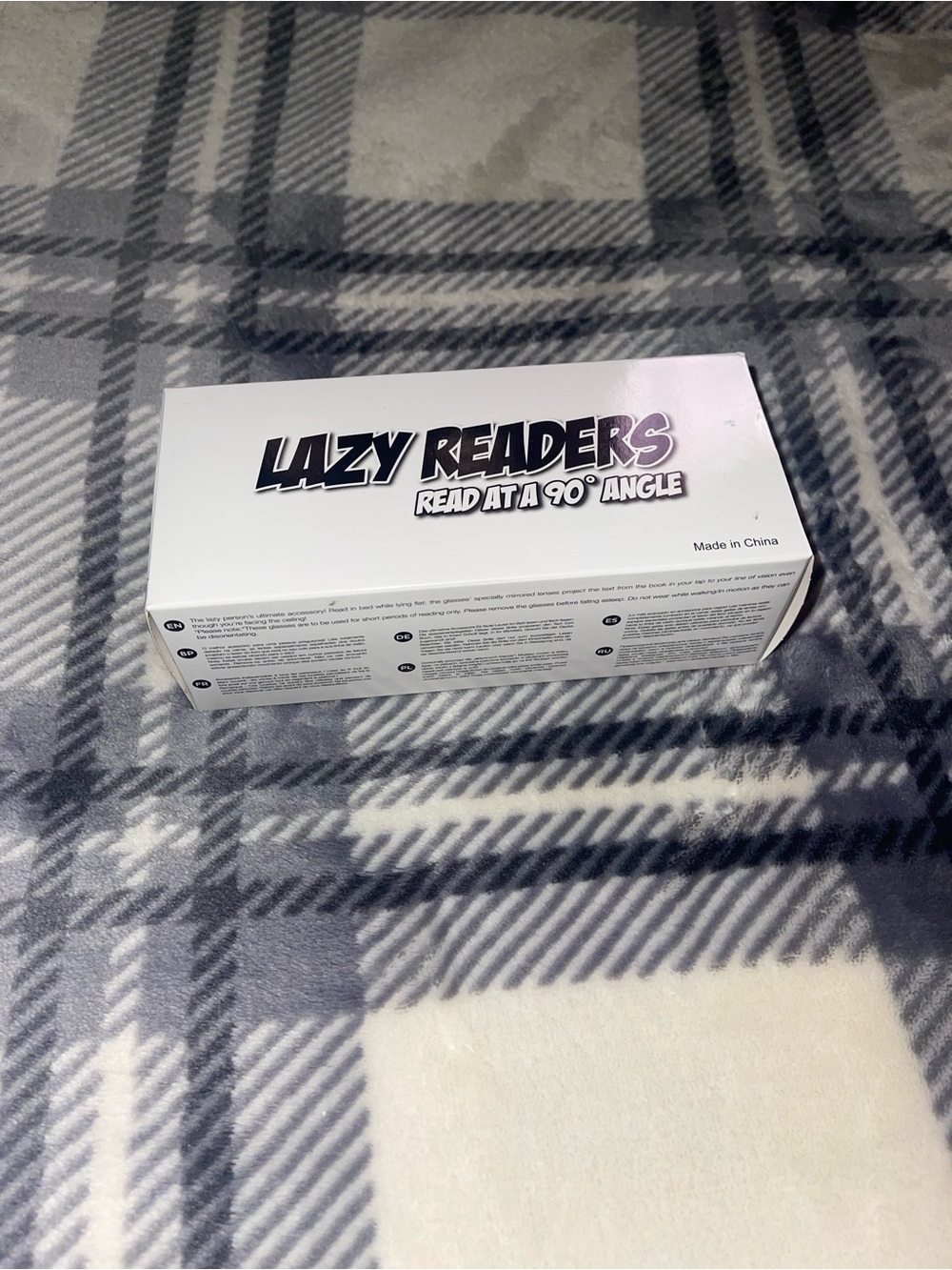 LAZY READERS Reading Glasses Box - White with Black Logo